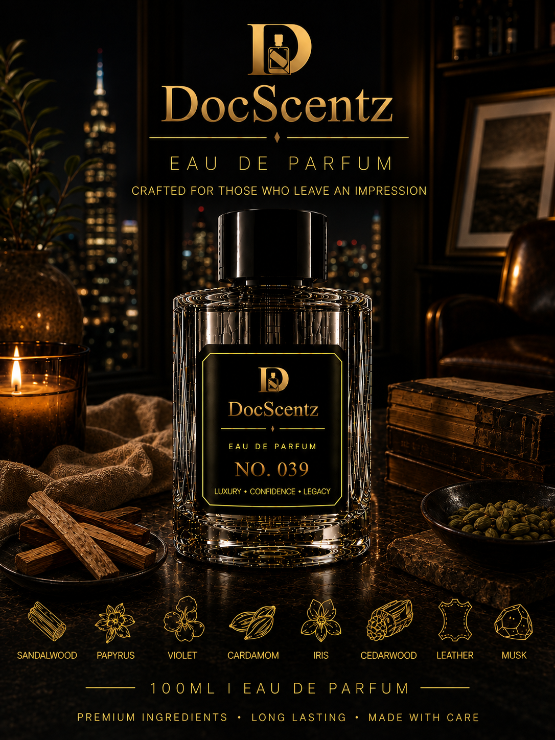 DocScentz No. 039 – Inspired by Santal 33